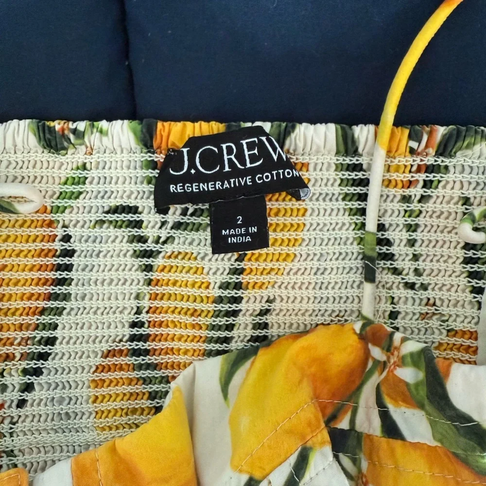 J. Crew Yellow and White Casual Dress - Picture 4 of 6